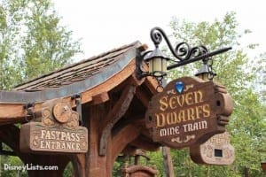 7 Dwarfs Mine Train FastPass Entrance