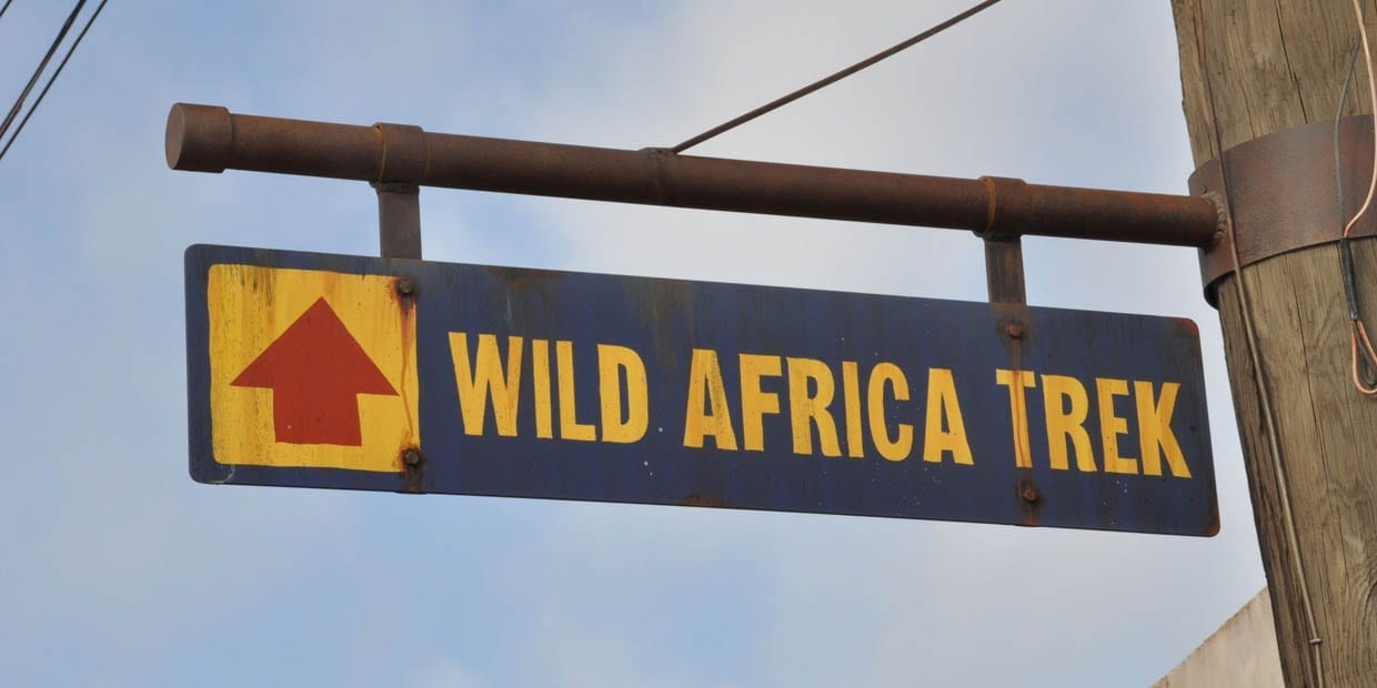 Wild Africa Trek Sign