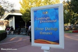 Candlelight Processional Dinner Package Entrance