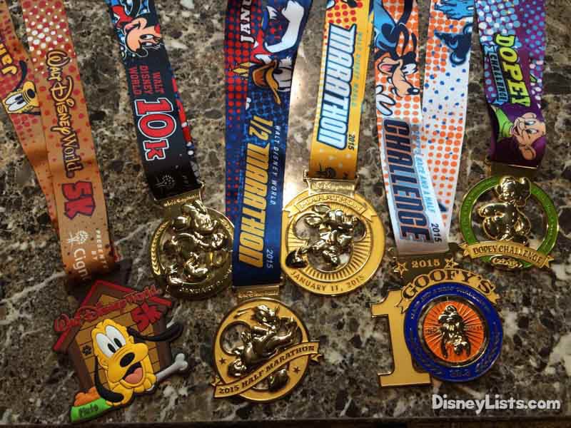 Disney World Marathon Weekend Medals