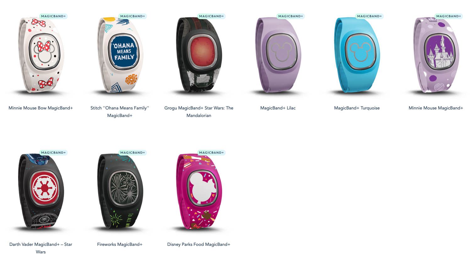 New Pre-Arrival MagicBands available on the Disney World website